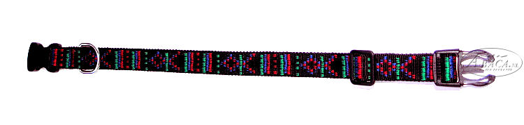 image:Abaca kunststof halsband met clicksluiting, Indian